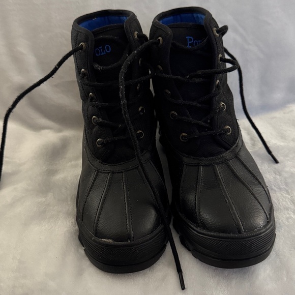 Polo by Ralph Lauren Black Kids Boots - Picture 1 of 7
